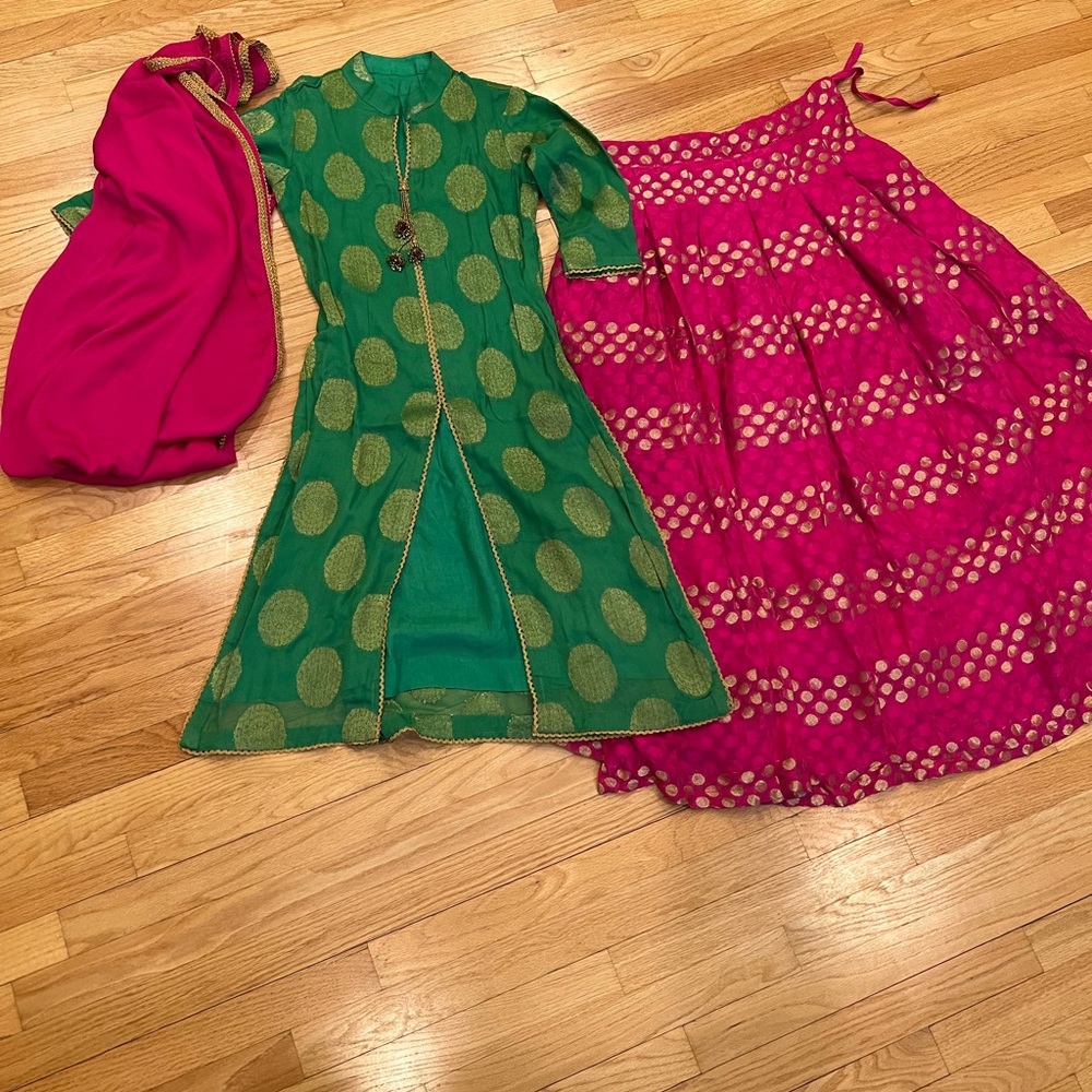 Lengha with long shirt